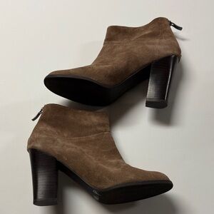 BCBG Brown Suede Heeled Boots